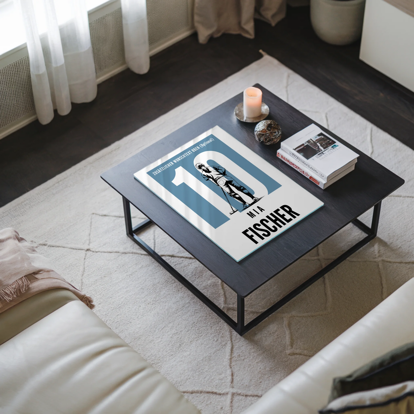 Personalisiertes Acrylglasbild Polo Polospielerin Geschenk für Mädchen Turnier Urkunde