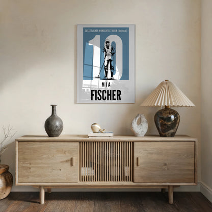 Personalisiertes Acrylglasbild Polo Polospielerin Geschenk für Mädchen Turnier Urkunde