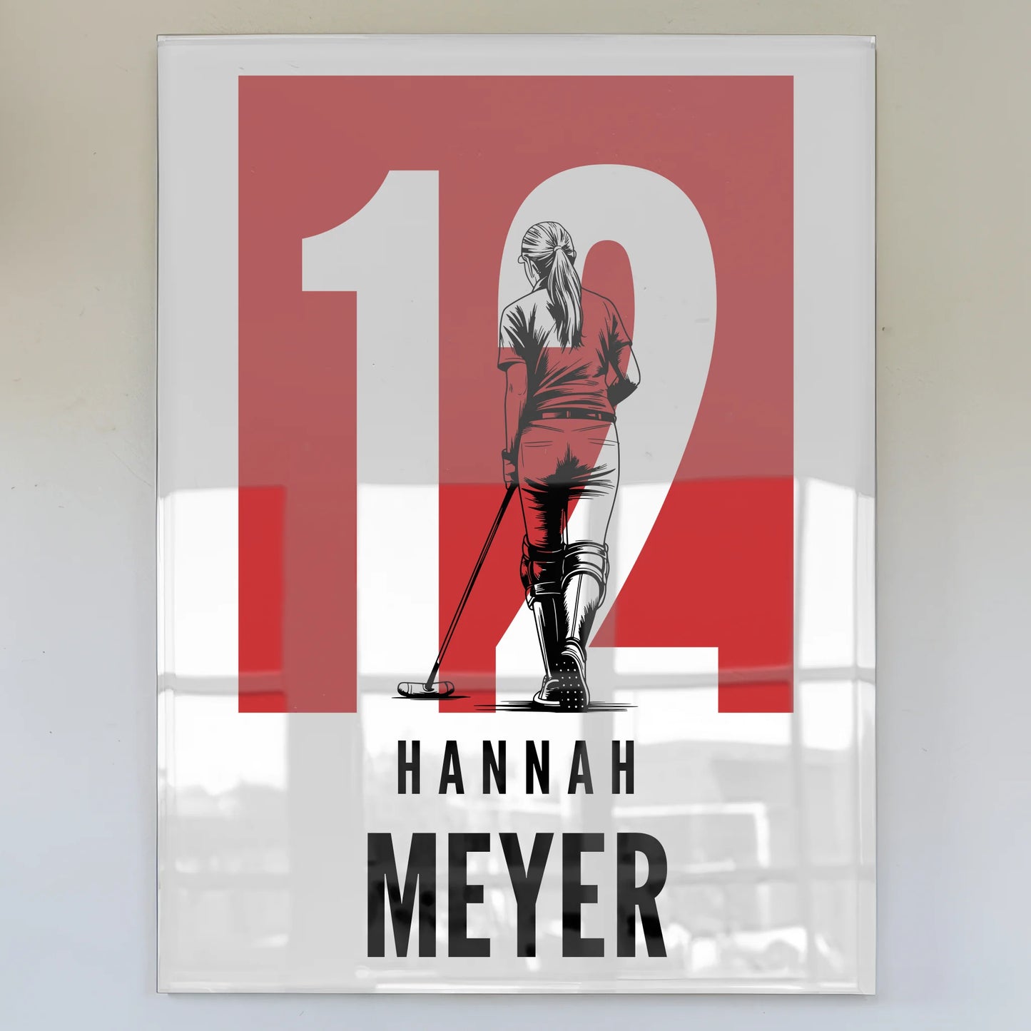 Personalisiertes Acrylglas Bild Polo Polospielerin Geschenk für Tocher Mama Tante Freundin