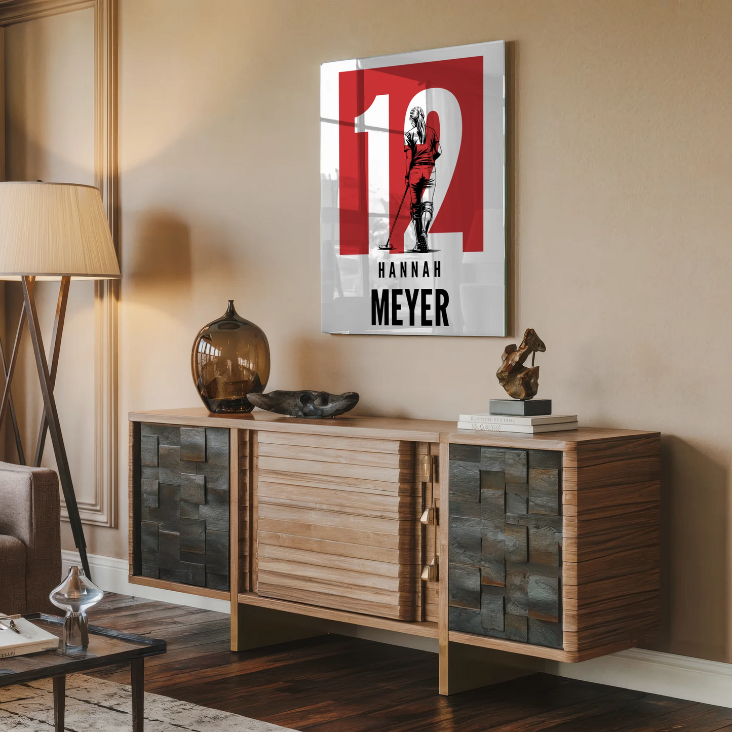 Personalisiertes Acrylglas Bild Polo Polospielerin Geschenk für Tocher Mama Tante Freundin