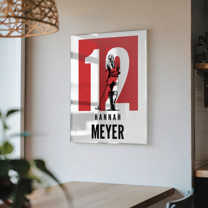 Personalisiertes Acrylglas Bild Polo Polospielerin Geschenk für Tocher Mama Tante Freundin