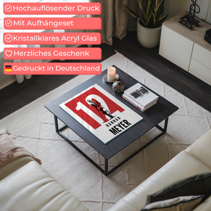 Personalisiertes Acrylglas Bild Polo Polospielerin Geschenk für Tocher Mama Tante Freundin