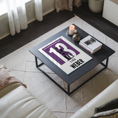Acrylglasbild Personalisiert Polo Polospielerin Geschenk für Tocher Freundin