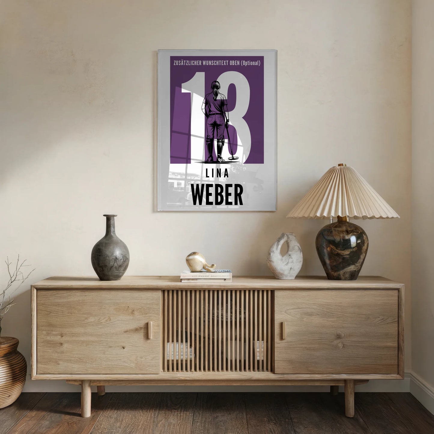 Acrylglasbild Personalisiert Polo Polospielerin Geschenk für Tocher Freundin