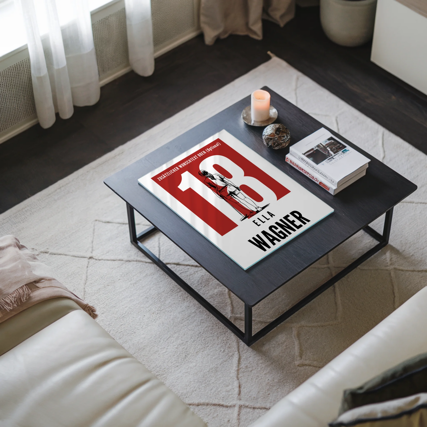 Acrylglas Wandbild Personalisiert Polo Polospielerin Geschenk für Mädchen Turnier