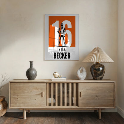 Personalisiertes Acrylglas Wandbild Rugby Rugbyspielerin Geschenk für Mädchen Turnier Urkunde