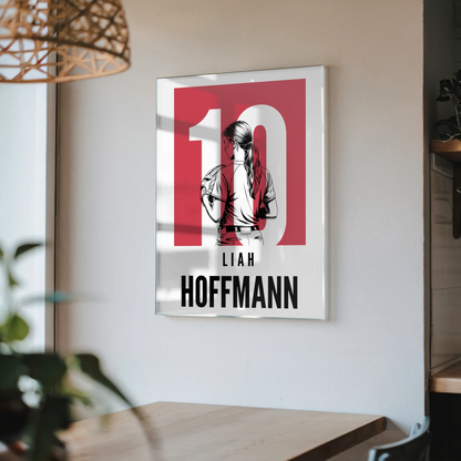 Personalisiertes Acrylglas Bild magnetisch Softball Softballspielerin Geschenk für Tocher Freundin