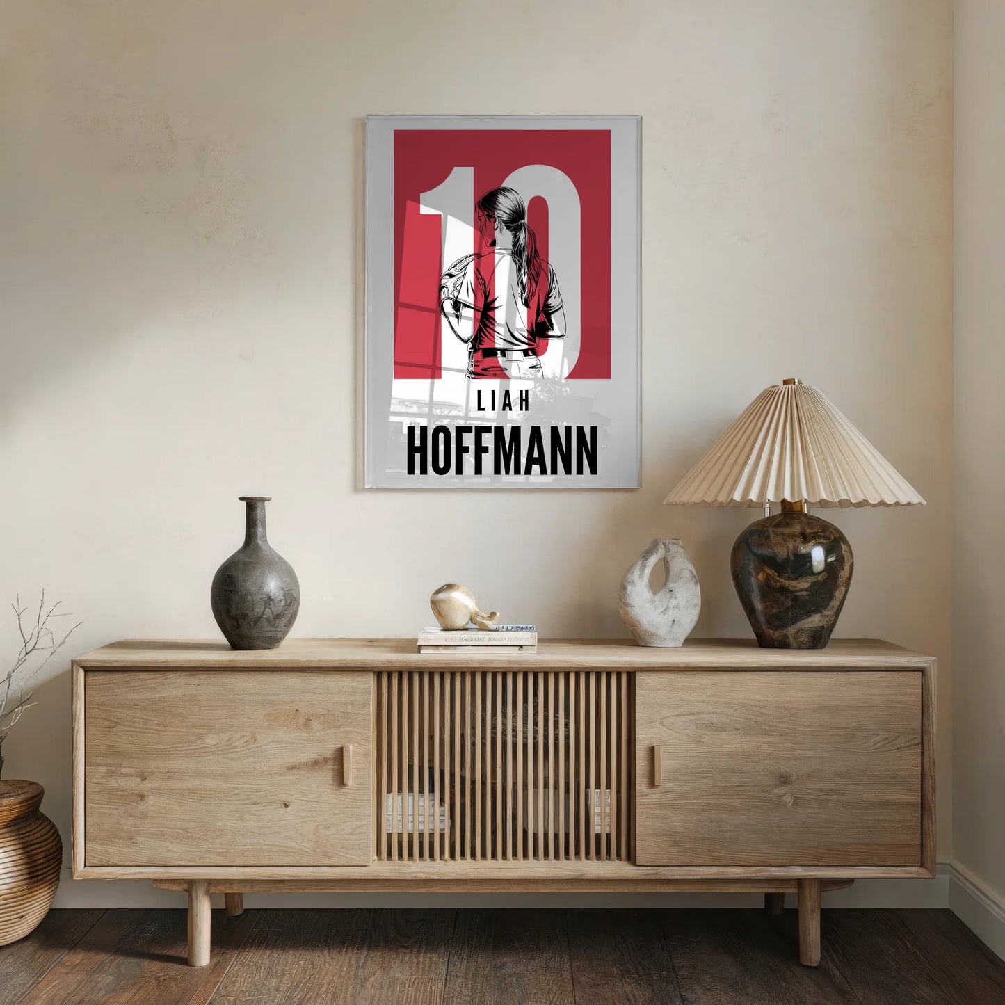 Personalisiertes Acrylglas Bild magnetisch Softball Softballspielerin Geschenk für Tocher Freundin