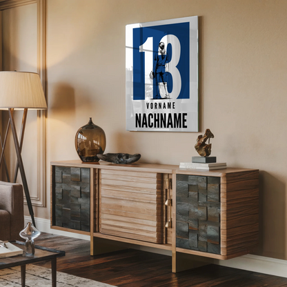 Acrylglas Bild Personalisiert magnetisch Softball Softballspielerin Geschenk für Mädchen Turnier