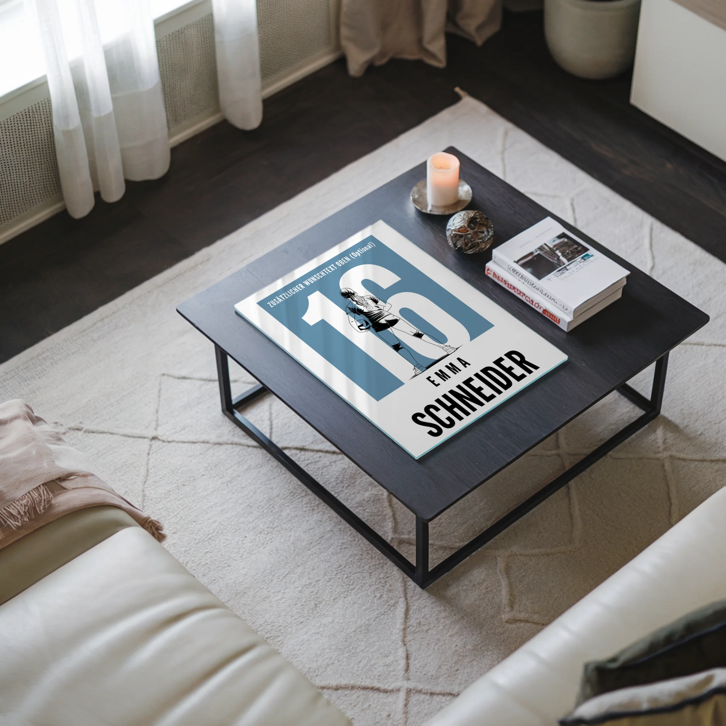 Personalisiertes Acrylglasbild Volleyball Volleyballerin Geschenk für Tocher Freundin