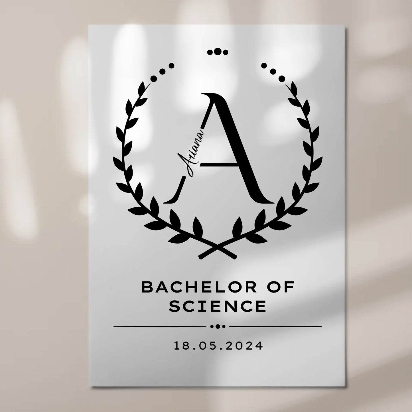 Fotoboard Magnet Poster Geschenk Zum Bachelorabschluss Bachelor Of Science