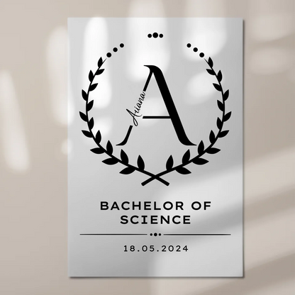 Fotoboard Magnet Poster Geschenk Zum Bachelorabschluss Bachelor Of Science