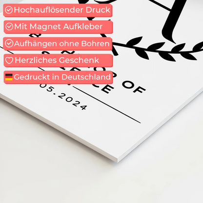 Fotoboard Magnet Poster Geschenk Zum Bachelorabschluss Bachelor Of Science