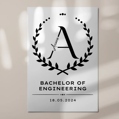 Fotoboard Magnetisch Geschenk Bachelorabschluss Bachelor Of Engineering