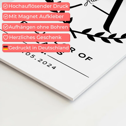 Fotoboard Magnet Poster Geschenk Zum Bachelor Bachelor Of Laws