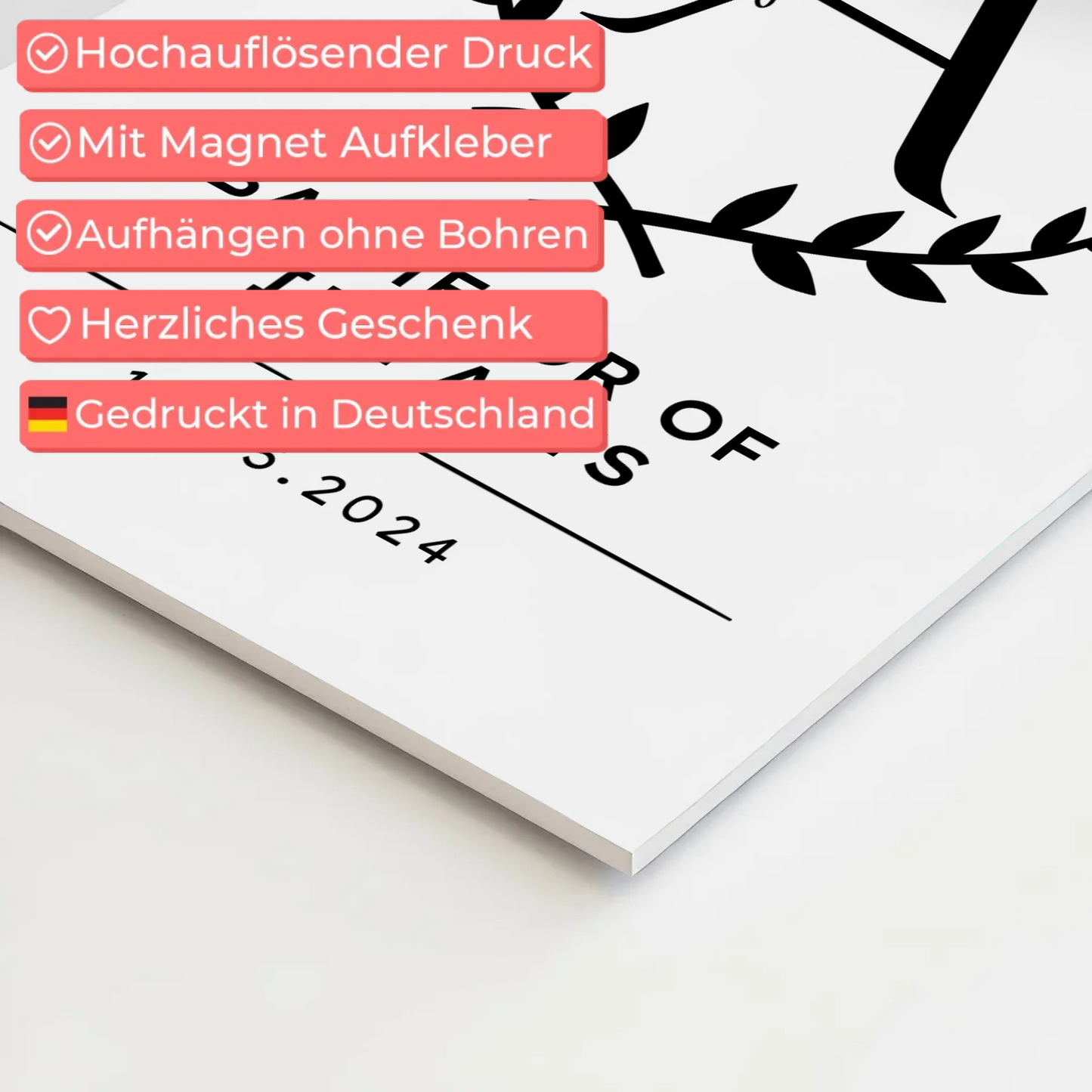 Fotoboard Magnet Wandbild Bachelor Abschluss Geschenk Bachelor Of Fine Arts