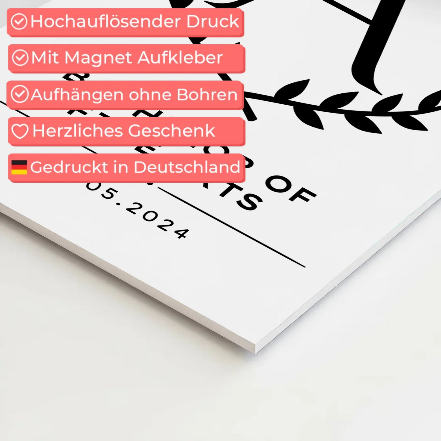 Fotoboard Magnet Wandbild Bachelor Abschluss Geschenk Bachelor Of Fine Arts