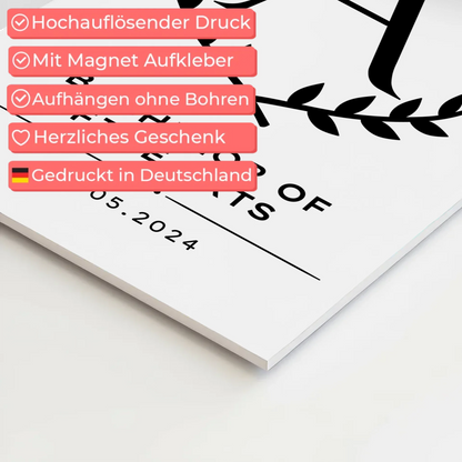 Fotoboard Magnet Wandbild Bachelor Abschluss Geschenk Bachelor Of Fine Arts