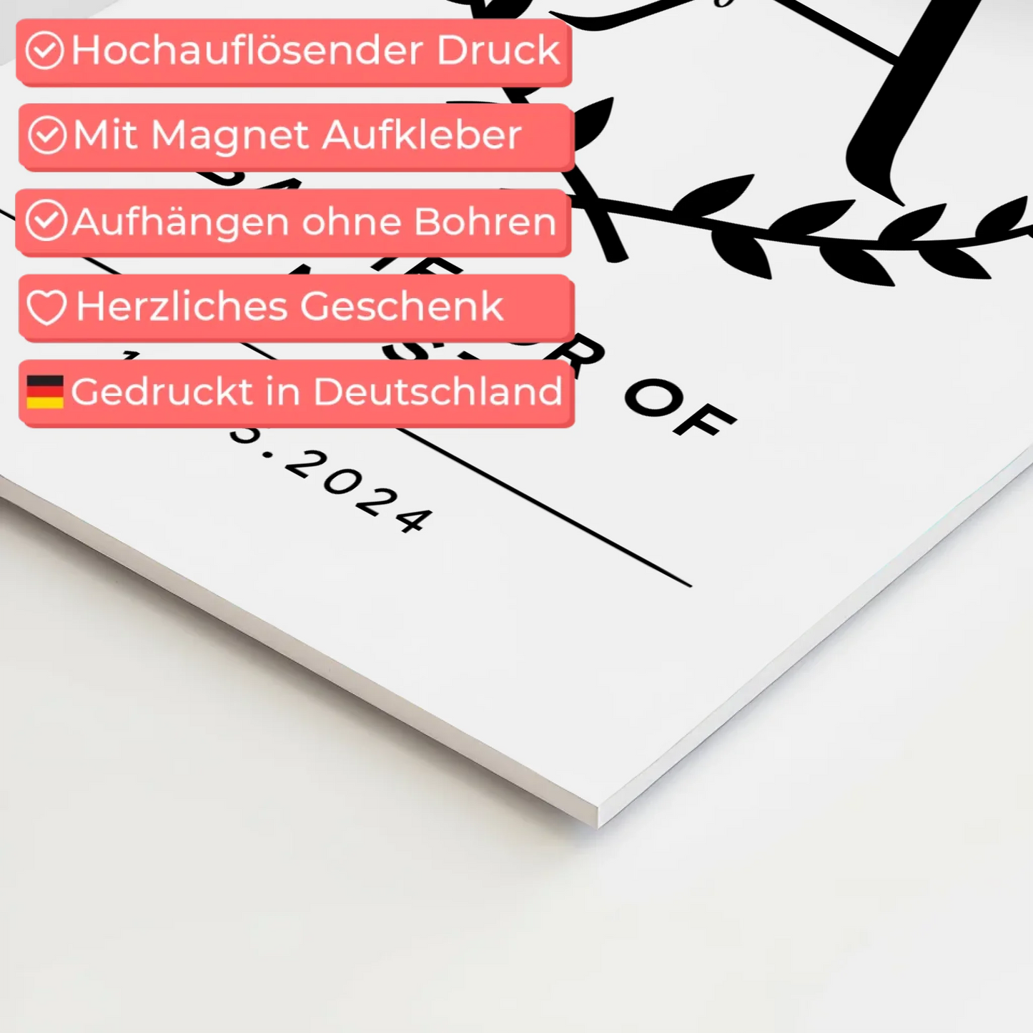 Magnet Wandbild Fotoboard Geschenk Zum Bachelorabschluss Bachelor Of Music