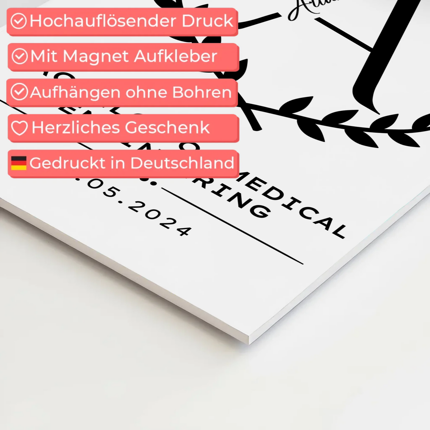 Fotoboard Geschenk Bachelorabschluss Bachelor Of Medical Engineering