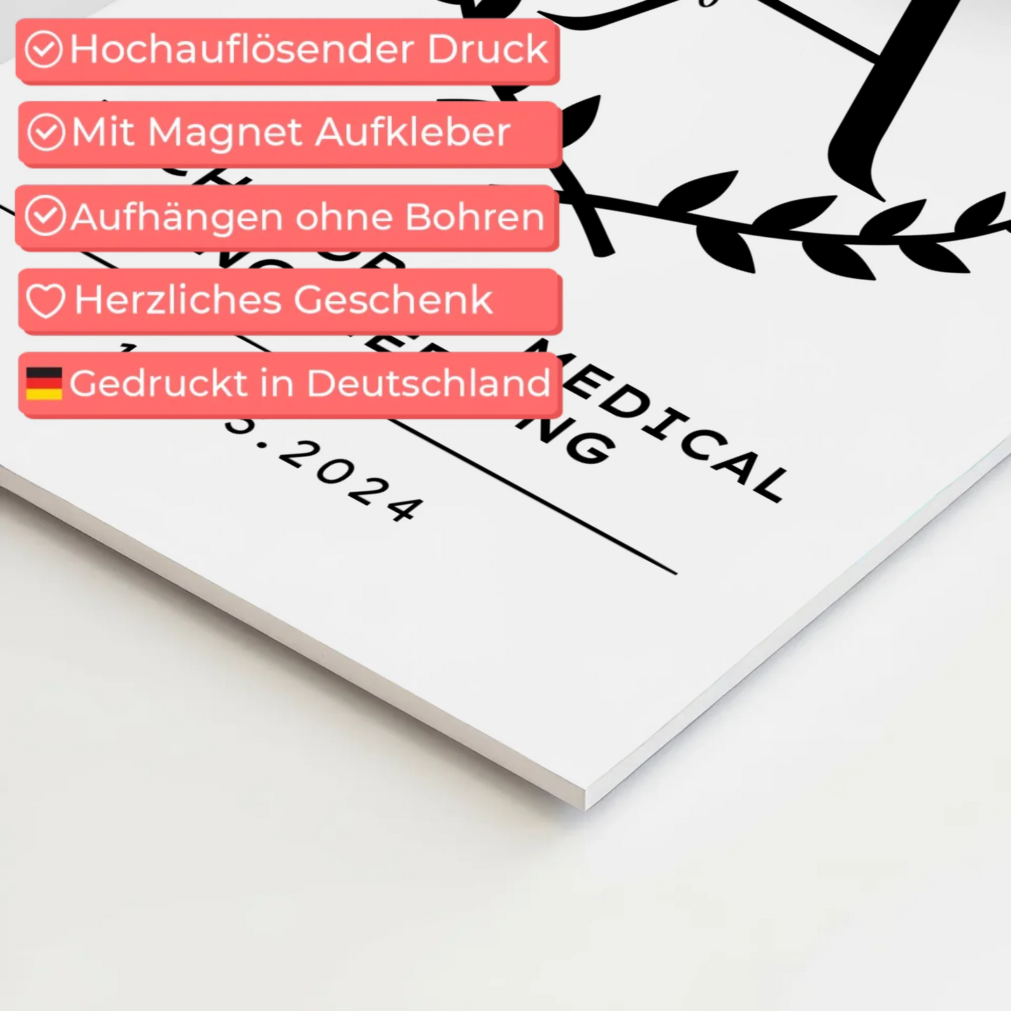 Fotoboard Geschenk Bachelorabschluss Bachelor Of Medical Engineering