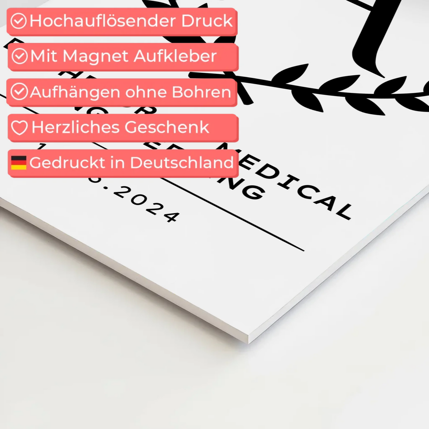 Fotoboard Geschenk Bachelorabschluss Bachelor Of Medical Engineering