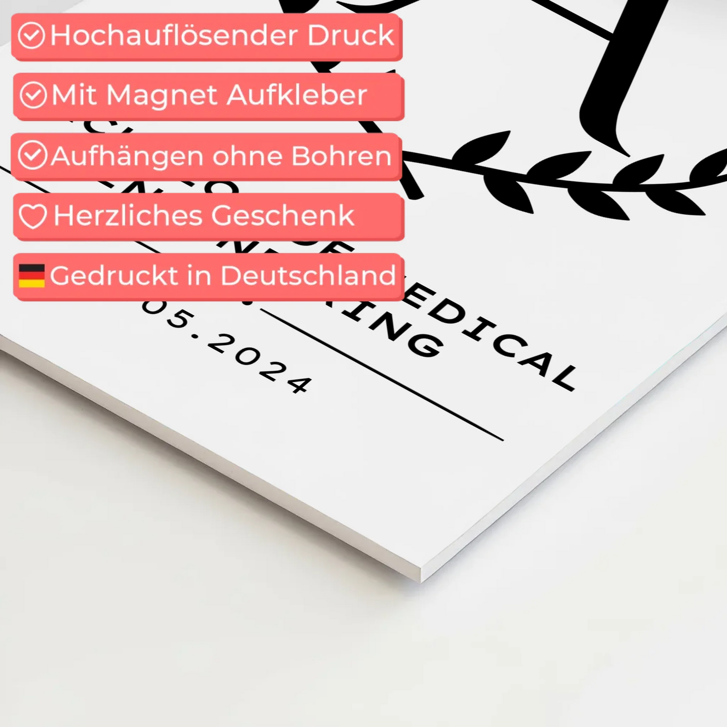 Fotoboard Geschenk Bachelorabschluss Bachelor Of Medical Engineering