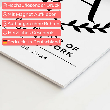 Fotoboard Magnetisch Geschenk Zum Bestandenen Bachelor Bachelor Of Social Work