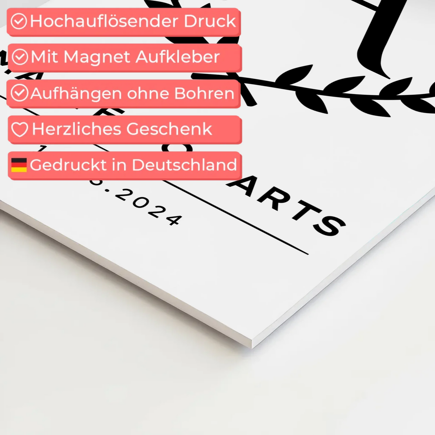 Fotoboard Magnet Poster Master Abschluss Geschenk Master Of Arts