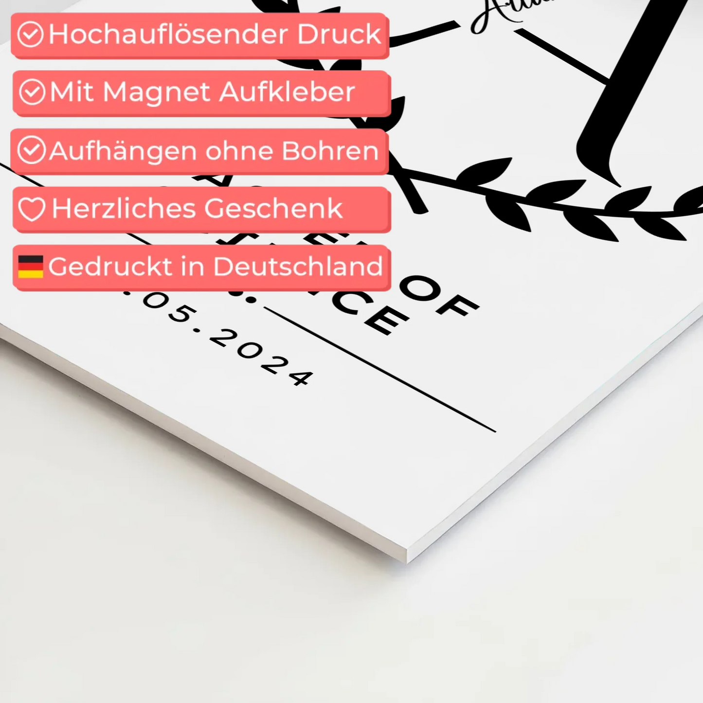 Magnet Fotoboard Geschenk Zum Masterabschluss Master Of Science