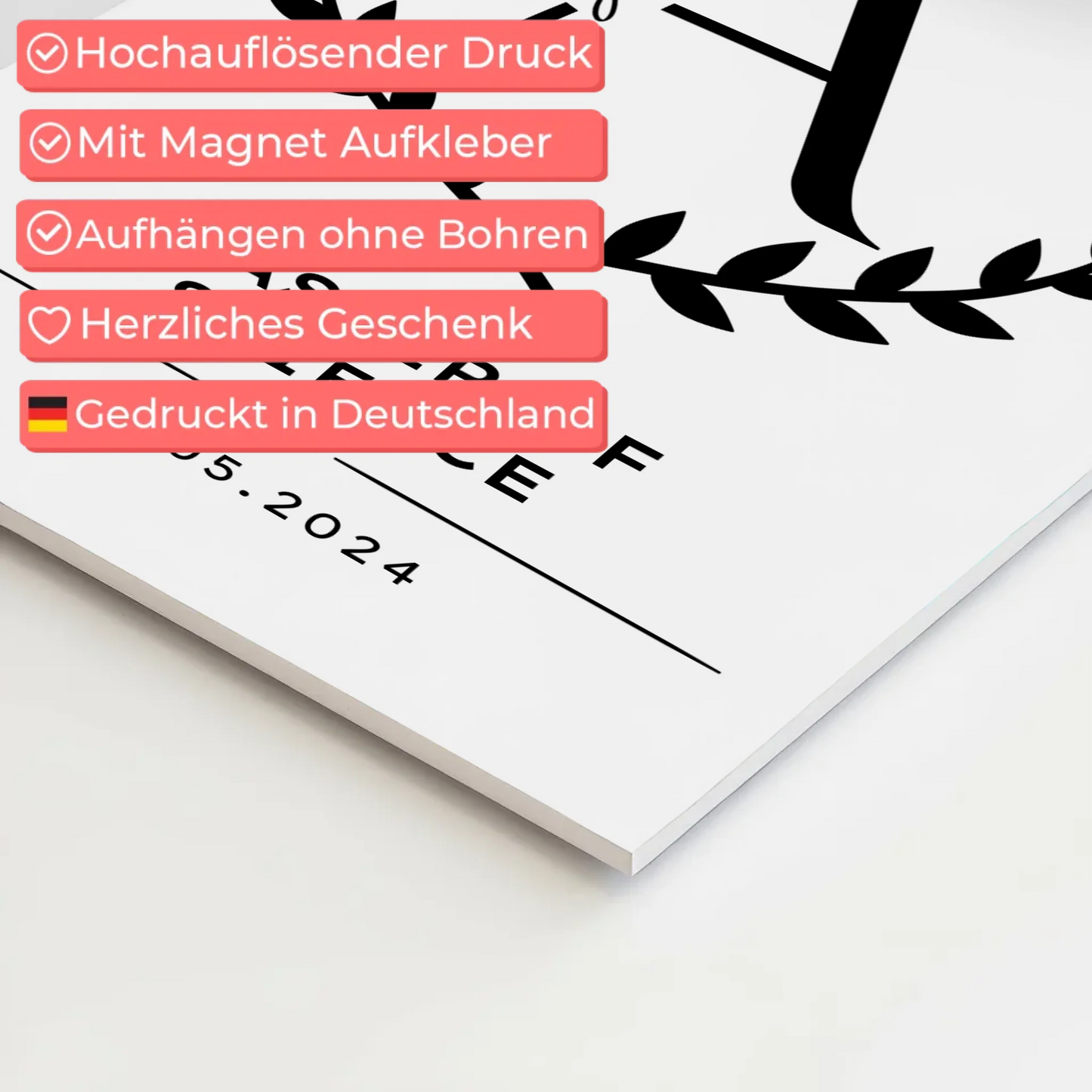 Magnet Fotoboard Geschenk Zum Masterabschluss Master Of Science