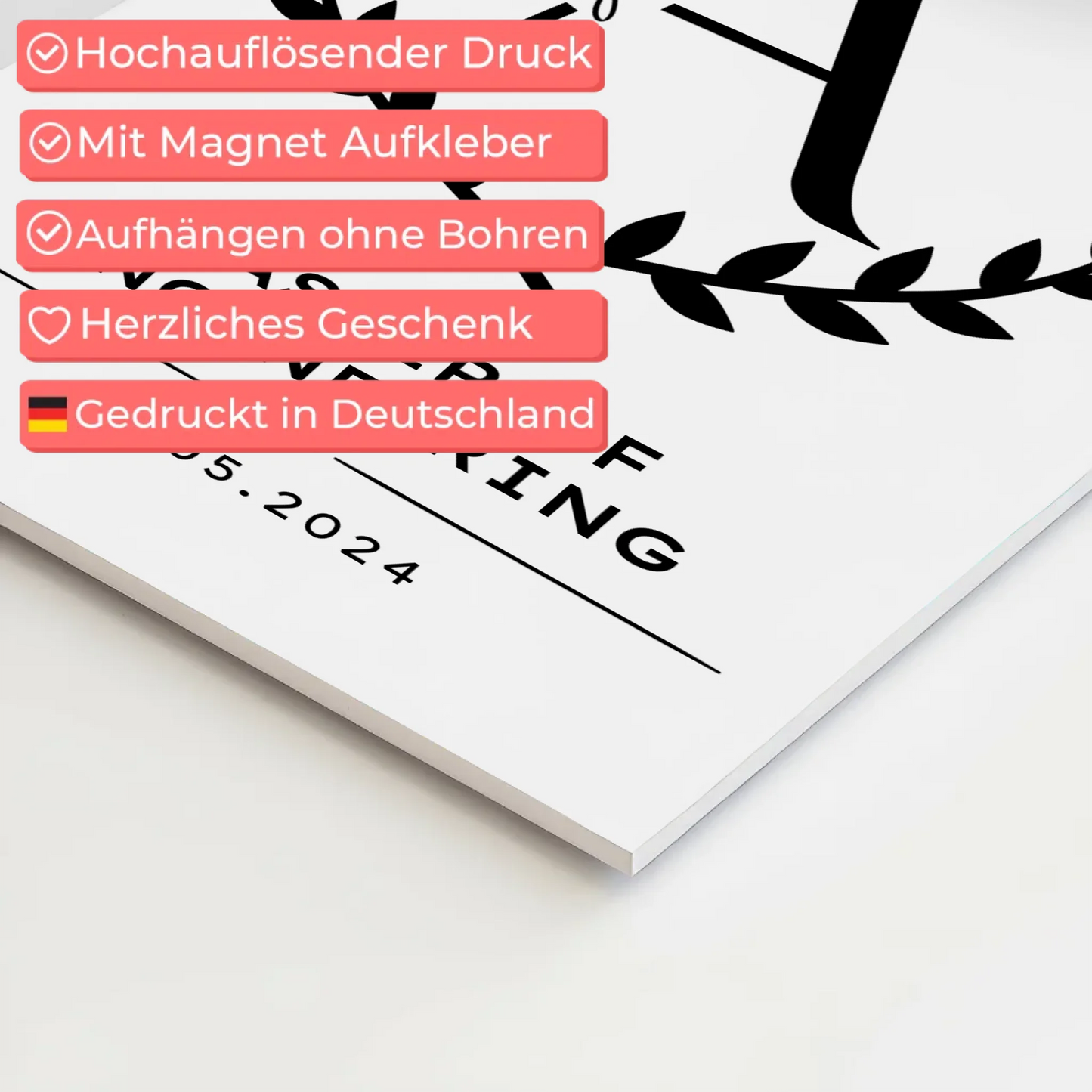 Fotoboard Magnet Wandbild Geschenk Masterabschluss Master Of Engineering