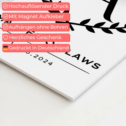 Magnet Wandbild Fotoboard Geschenk Zum Master Master Of Laws