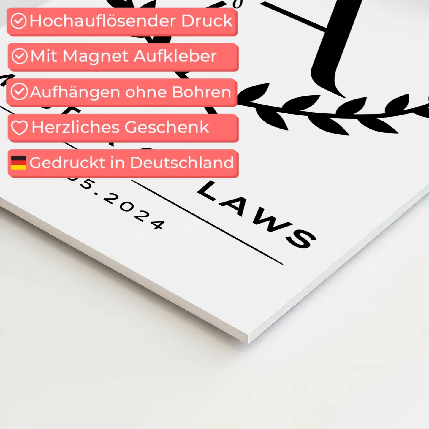 Magnet Wandbild Fotoboard Geschenk Zum Master Master Of Laws