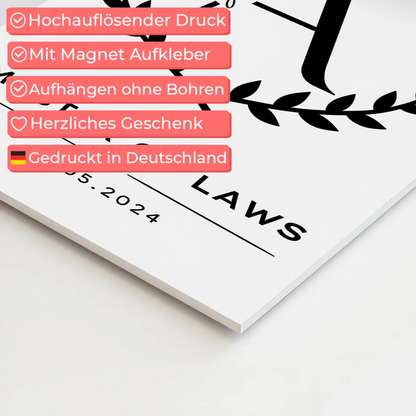 Magnet Wandbild Fotoboard Geschenk Zum Master Master Of Laws