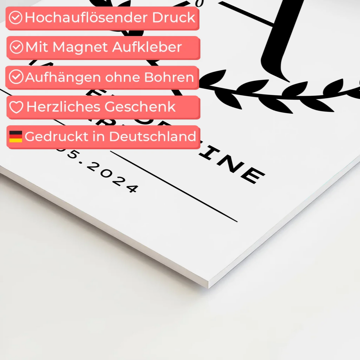 Fotoboard Magnet Poster Master Abschluss Geschenk Master Of Fine Arts