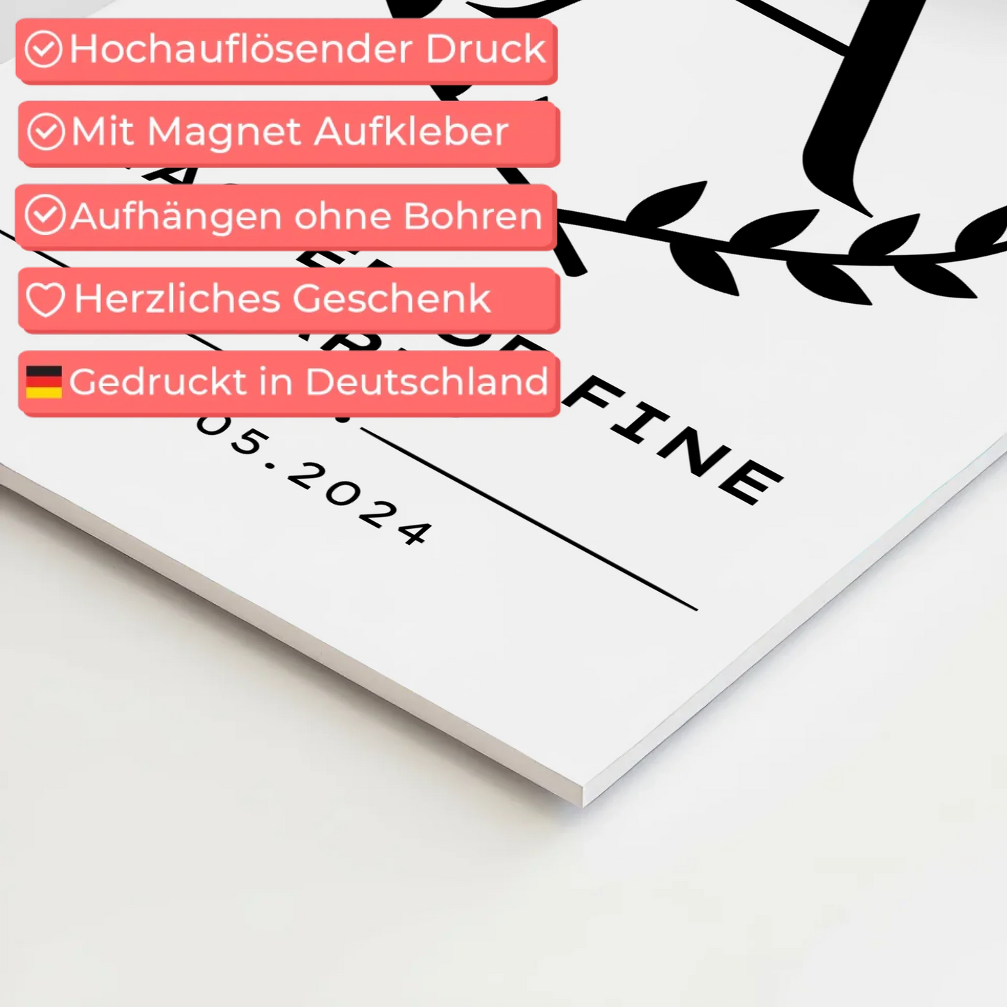 Fotoboard Magnet Poster Master Abschluss Geschenk Master Of Fine Arts