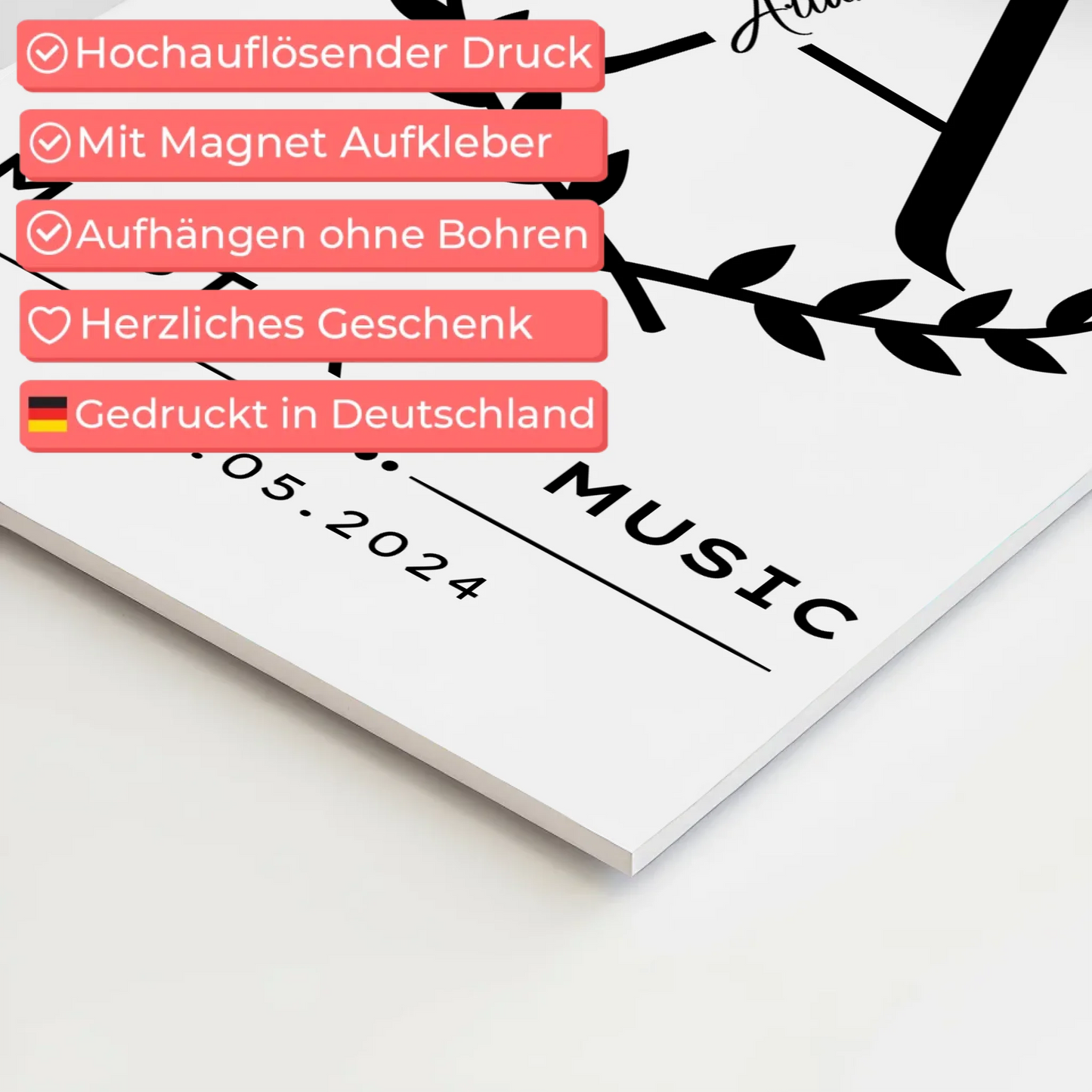 Fotoboard Magnetisch Geschenk Zum Masterabschluss Master Of Music