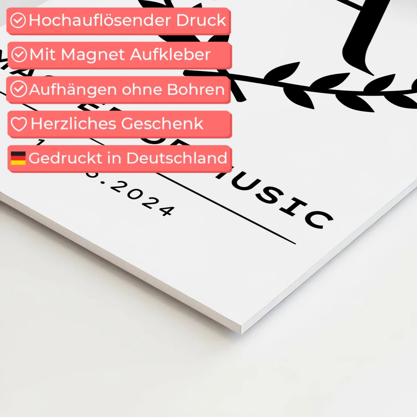 Fotoboard Magnetisch Geschenk Zum Masterabschluss Master Of Music