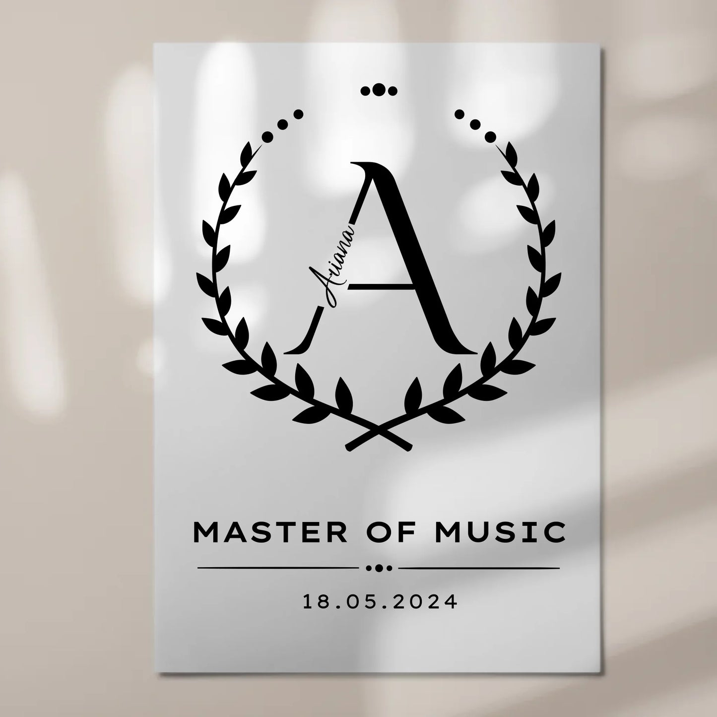 Fotoboard Magnetisch Geschenk Zum Masterabschluss Master Of Music