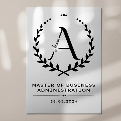 Fotoboard Magnet Poster Geschenk Masterabschluss Master Of Business Administration