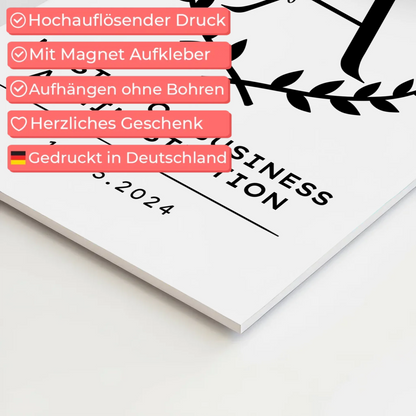 Fotoboard Magnet Poster Geschenk Masterabschluss Master Of Business Administration