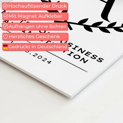 Fotoboard Magnet Poster Geschenk Masterabschluss Master Of Business Administration