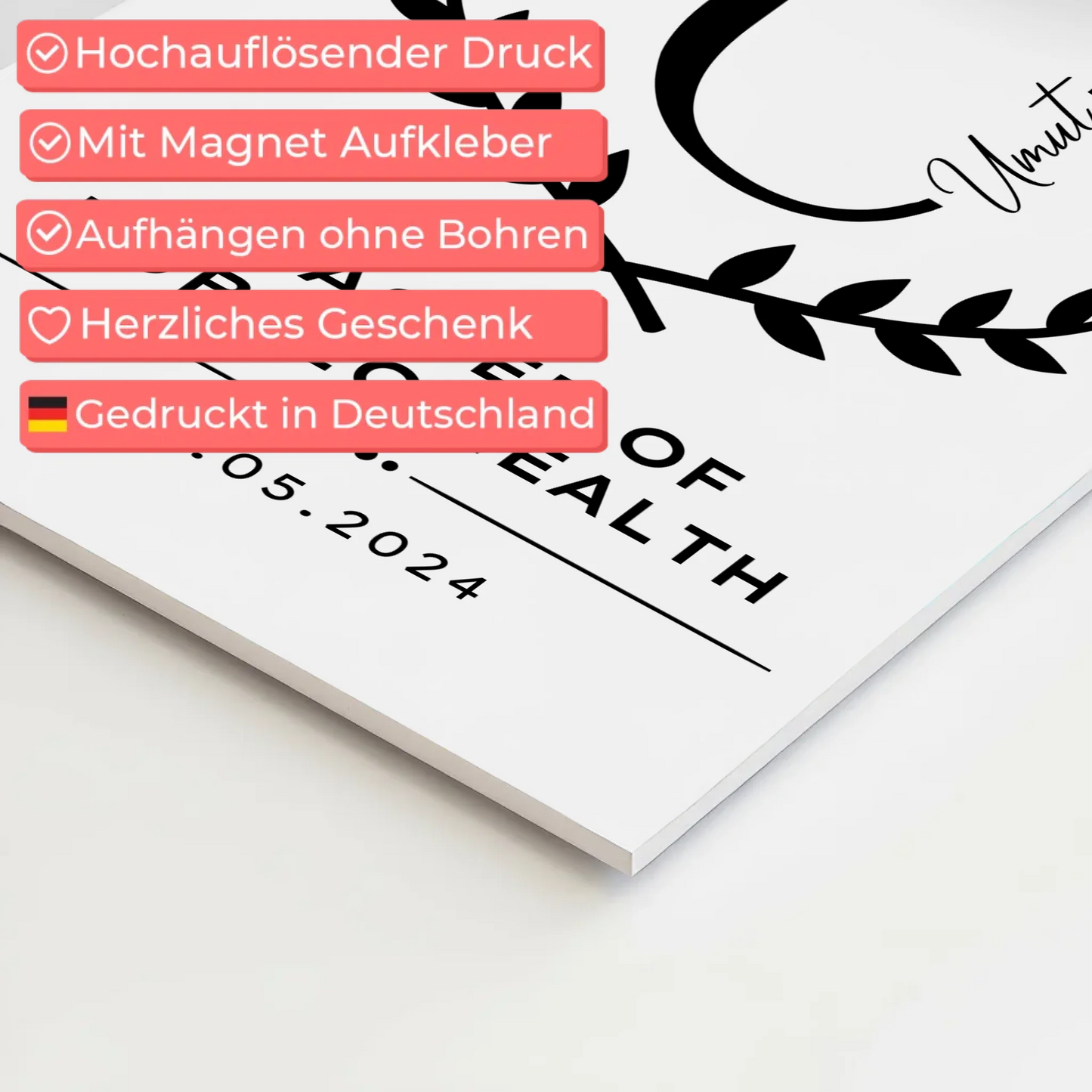 Magnet Fotoboard Geschenk Zum Master Master Of Public Health