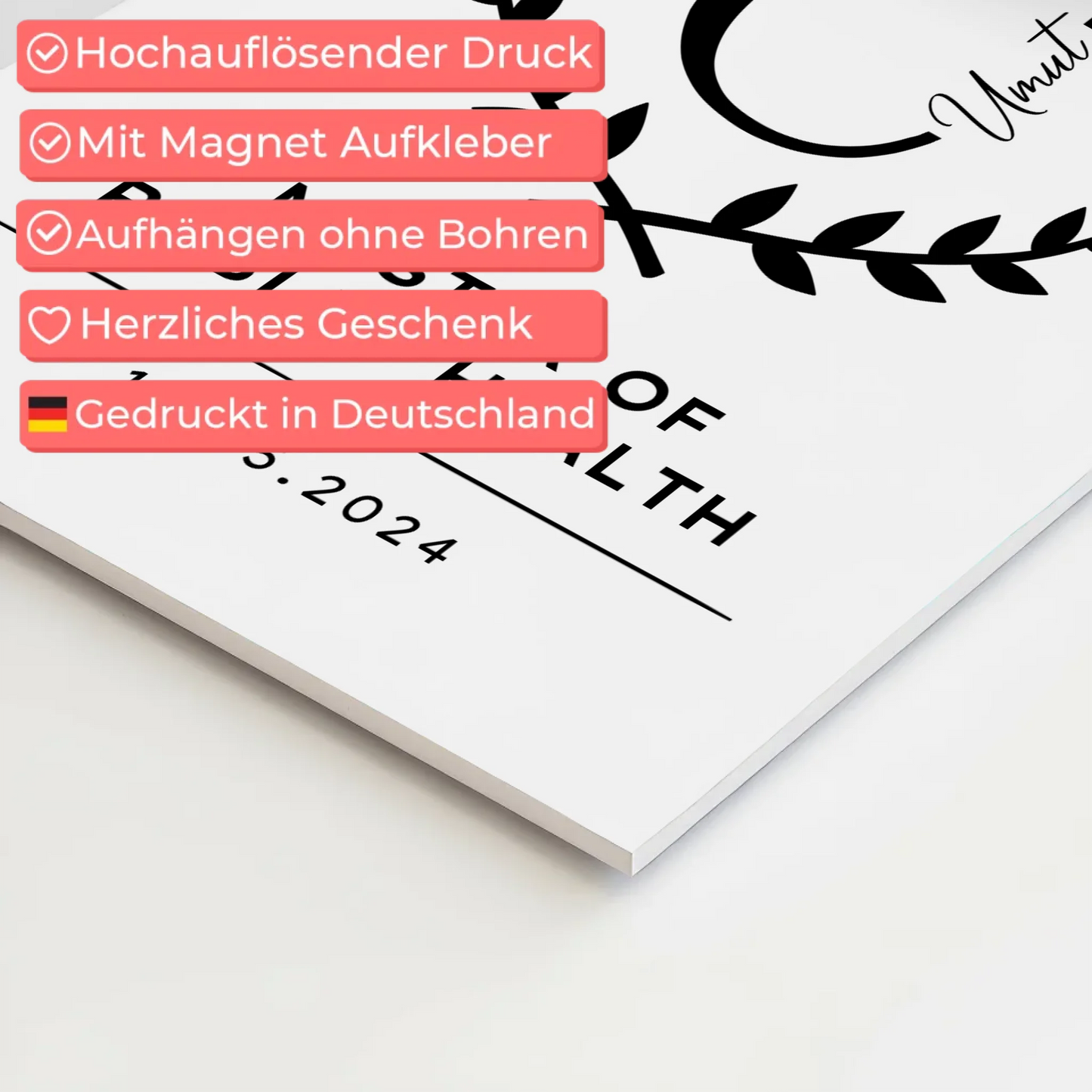 Magnet Fotoboard Geschenk Zum Master Master Of Public Health