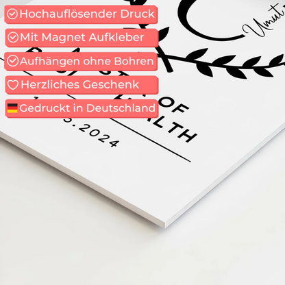 Magnet Fotoboard Geschenk Zum Master Master Of Public Health