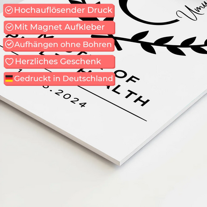 Magnet Fotoboard Geschenk Zum Master Master Of Public Health