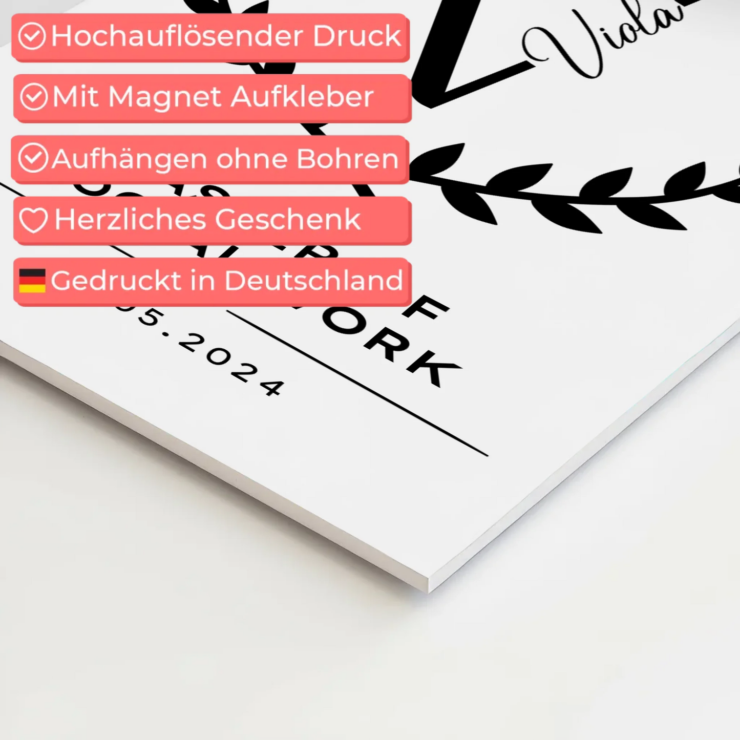 Fotoboard Magnet Wandbild Geschenk Zum Bestandenen Master Master Of Social Work