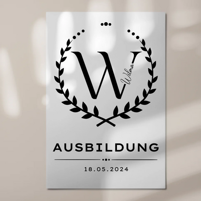 Magnet Wandbild Fotoboard Ausbildungsabschluss Geschenk Ausbildung