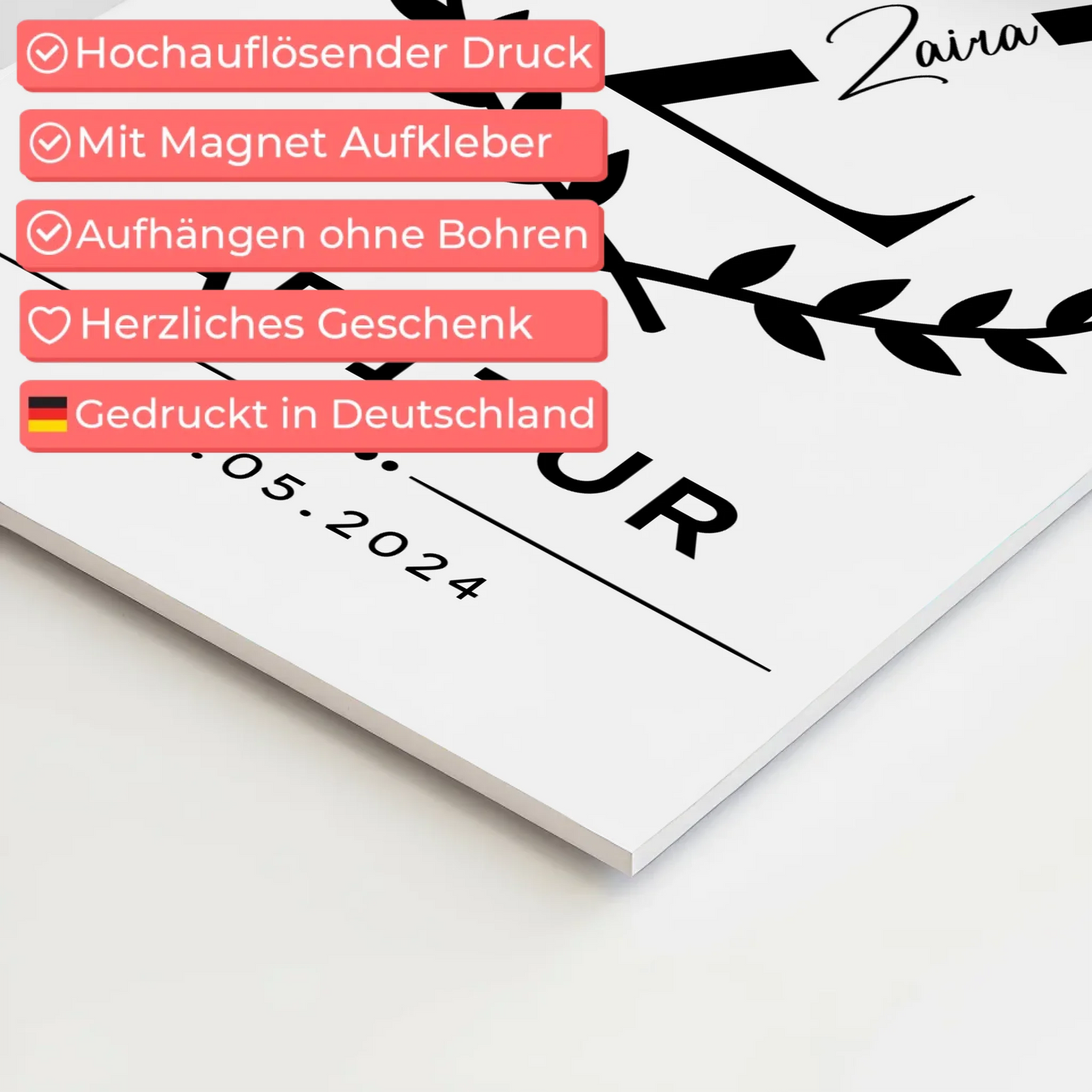 Fotoboard Geschenk zum Abitur Abiturient